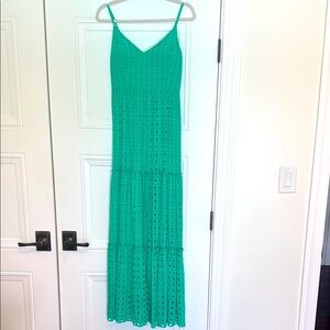 Lilly Pulitzer Green Pleated Maxi Sundress